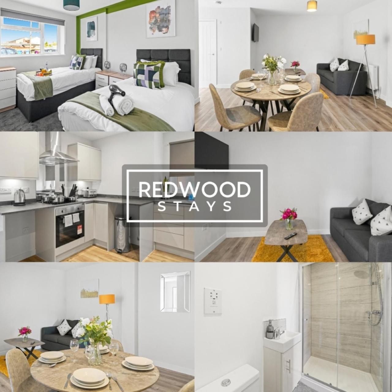 Quality 1 Bed 1 Bath Apartments For Contractors By Redwood Stays Farnborough  Dış mekan fotoğraf