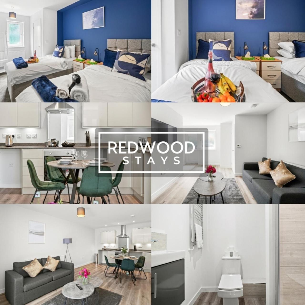 Quality 1 Bed 1 Bath Apartments For Contractors By Redwood Stays Farnborough  Dış mekan fotoğraf